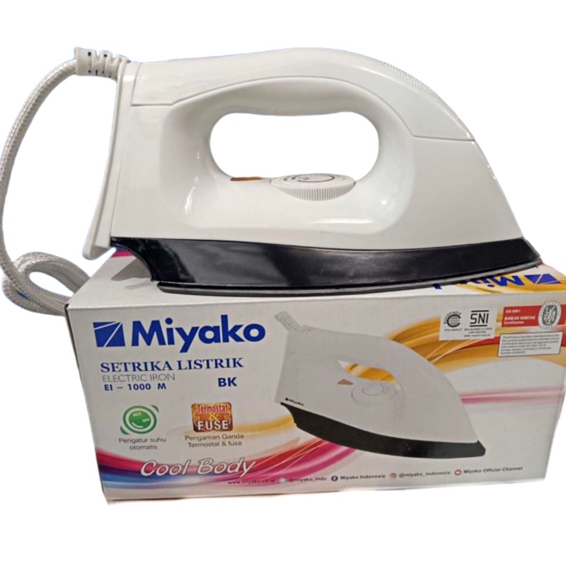 [ Miyako ] Setrika / Iron Dry Miyako EL 1000 - Non Sticky