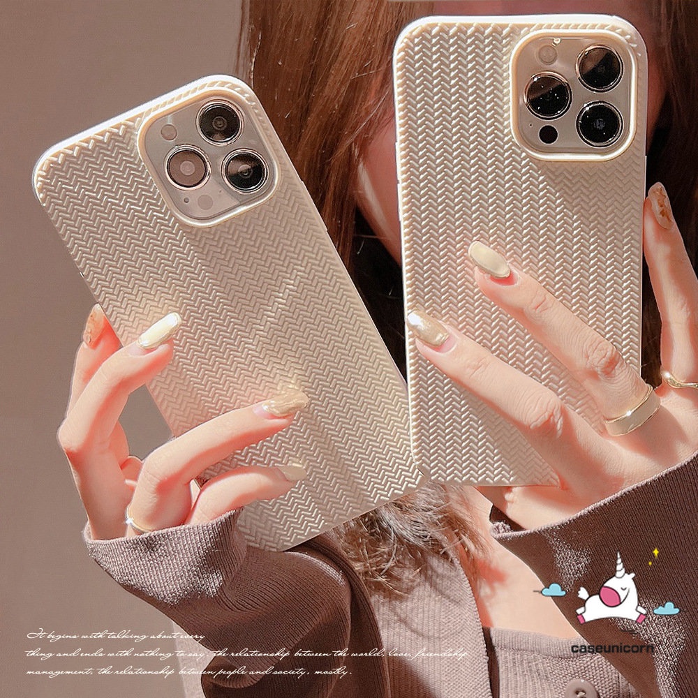 Soft Case Rajut Motif Sweater Untuk iPhone 11 12 13 14 Pro MAX 7 Plus 8 Plus SE 2020