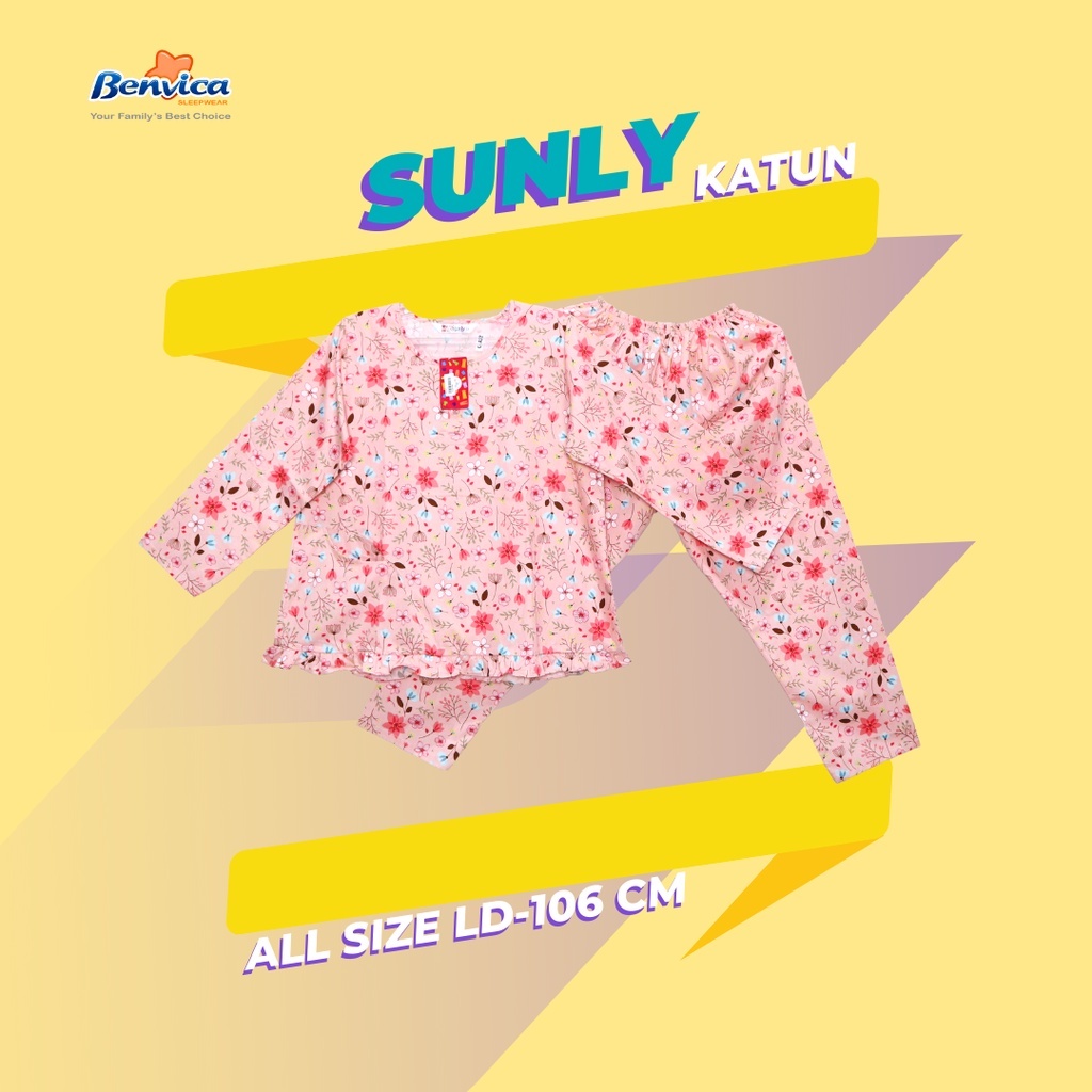 BAJU TIDUR PIYAMA KATUN PREMIUM SUNLY BANYAK MOTIF