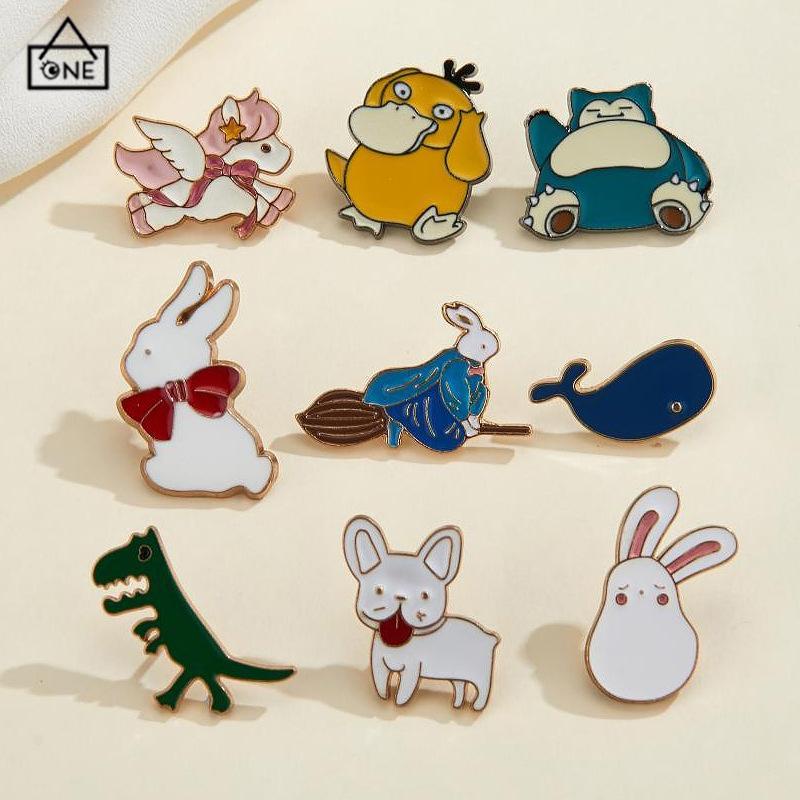 COD❤️Bros Peniti Premium Lucu Cute Pin Brooch Pin Bros Acrylic Akrilic Korean Style Cute Import  Pin Tas Lucu-A.one