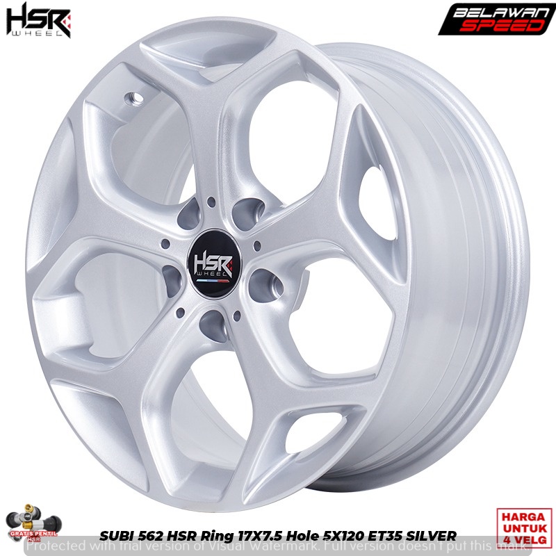 VELG MOBIL RACING RING 17 HSR SUBI PCD 5X120 UNTUK BMW
