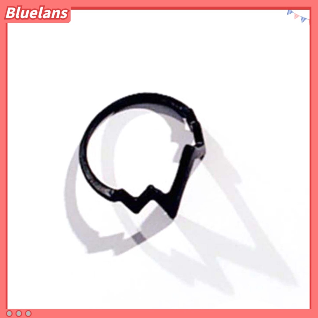 Bluelans ECG Shaped Ring American Street Style Decorative Men Women Fashionable Alloy Ring