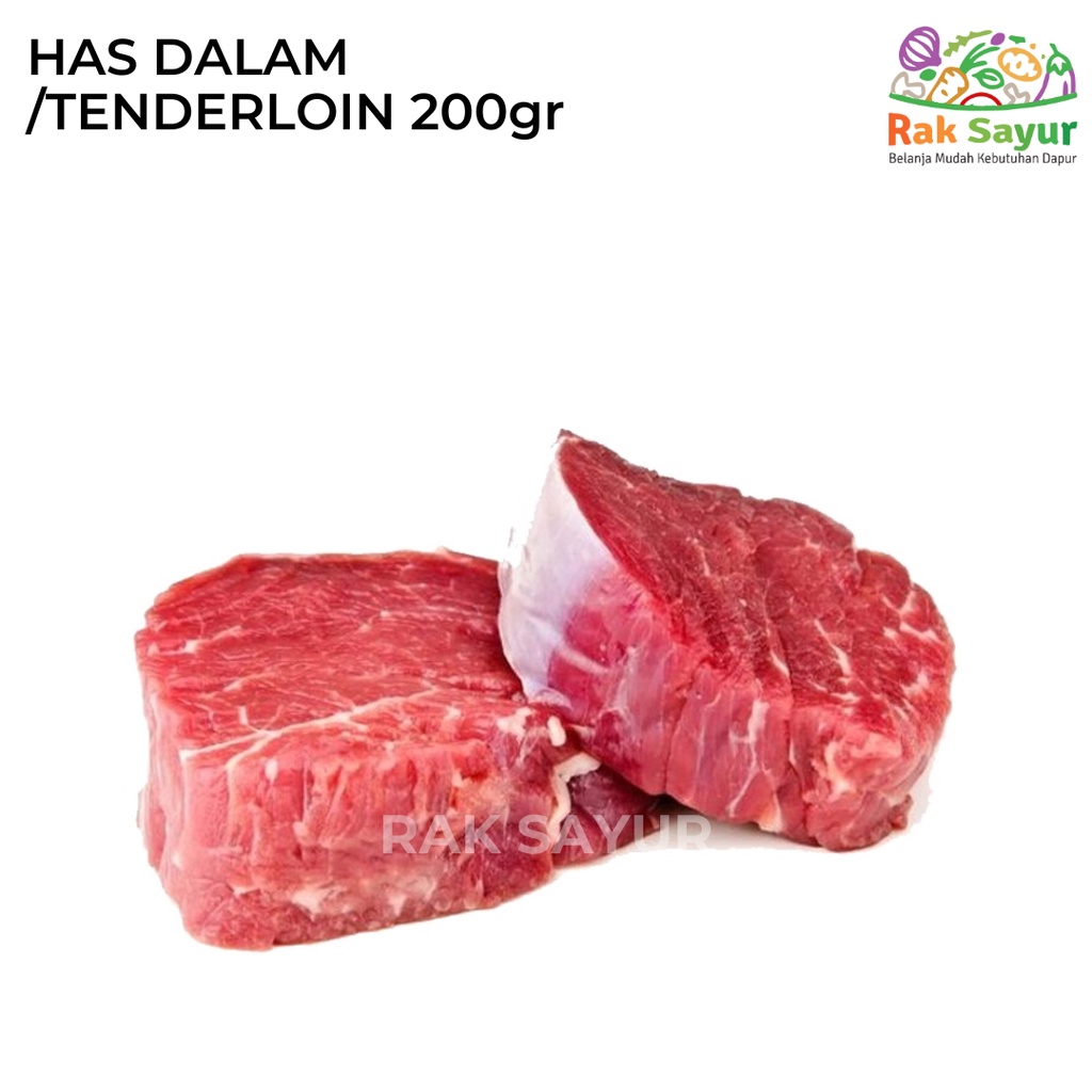 

Daging Has Dalam 200gr Tenderloin Lokal Frozen Food Rak Sayur Padang