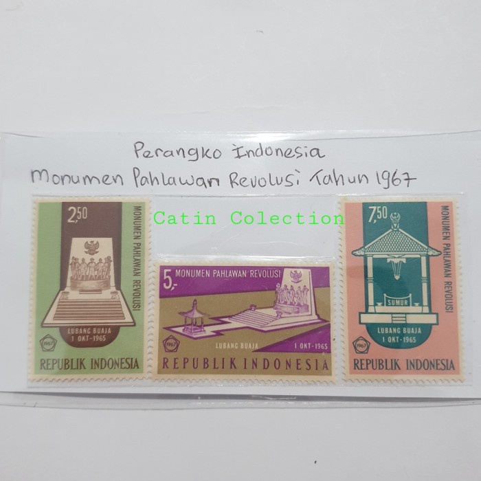 

Aman Perangko Indonesia Set Seri Monumen Pahlawan Revolusi Tahun 1967 Mint Trendi