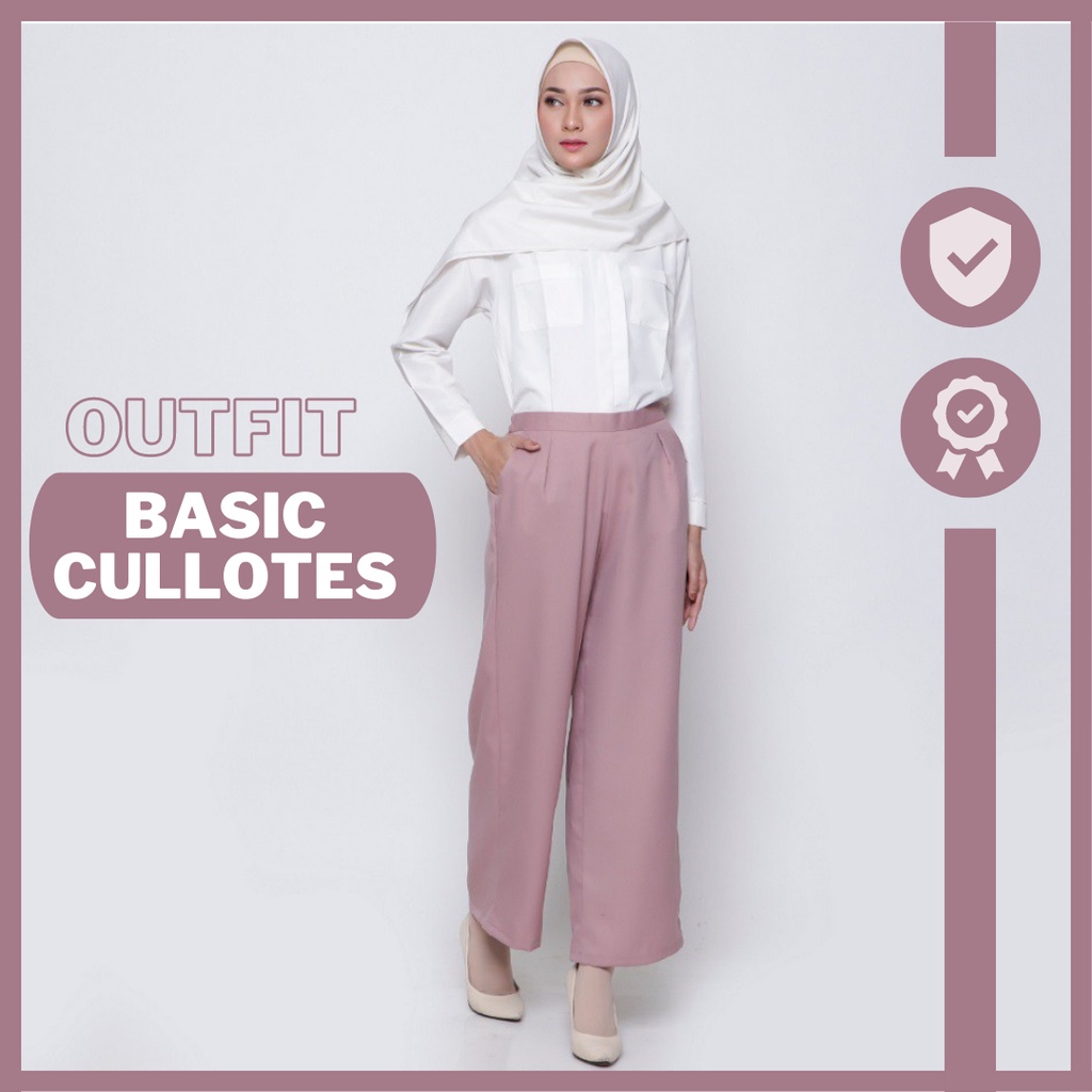 Celana Kulot Wanita Kekinian Bahan Jatuh Premium - Celana Wanita Terbaru - Celana Kerja Wanita Kanto