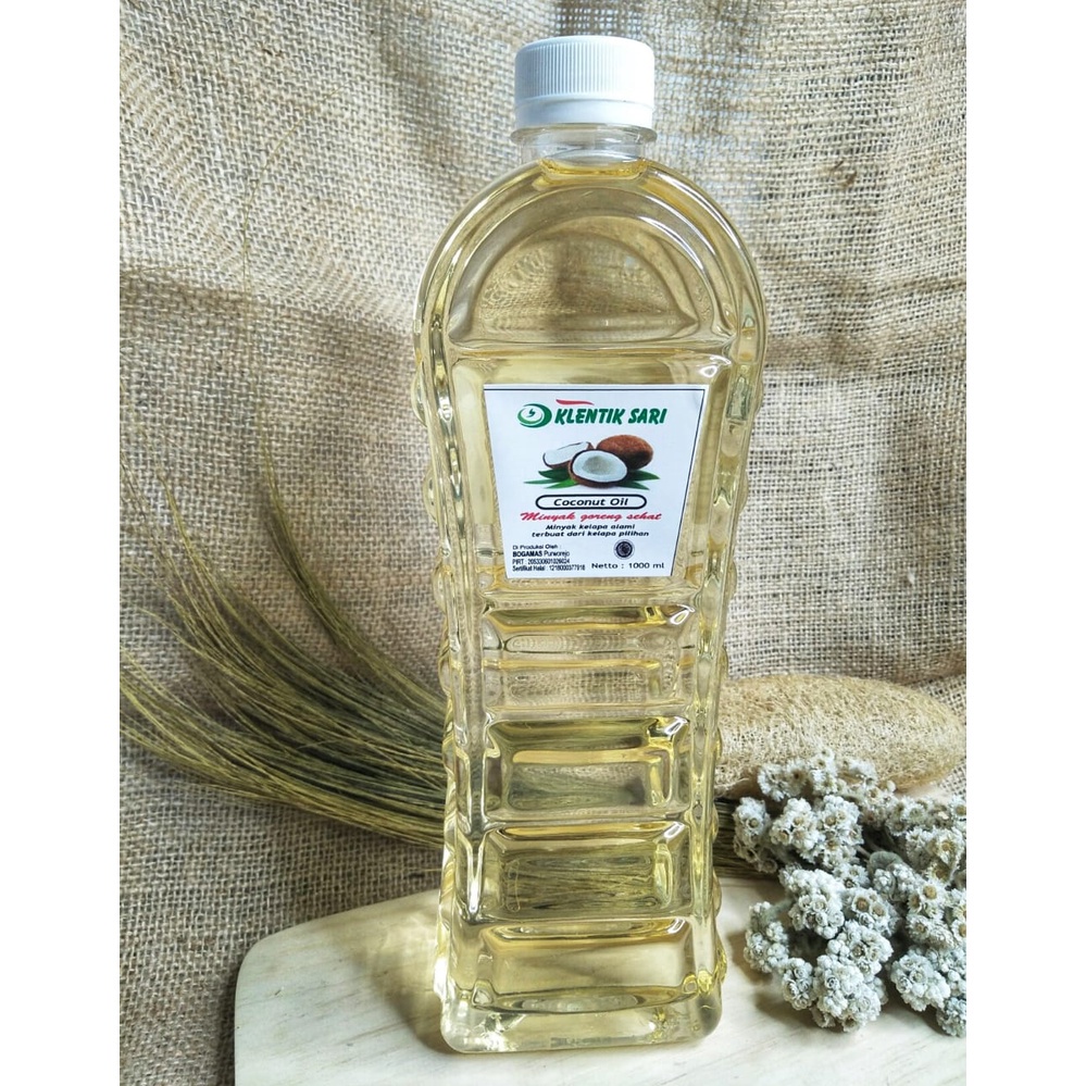 Jual Minyak Kelapa KLENTIK SARI Asli Murni 1 Liter Keletik Kletik ...