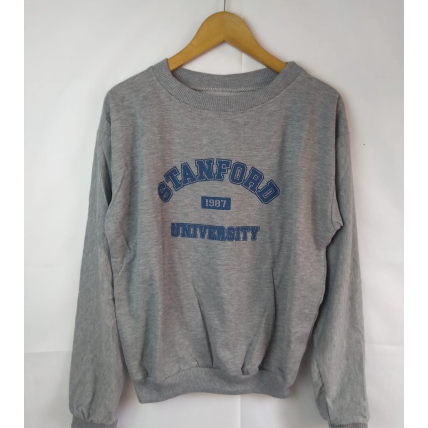 Sweater Wanita Pria Stanford Bahan Fleece