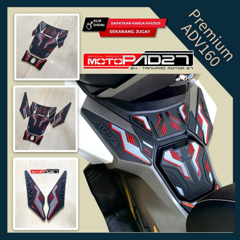 Stiker sticker Tankpad Deck pad rubber protector fullset Honda Adv 160 Premium high quality