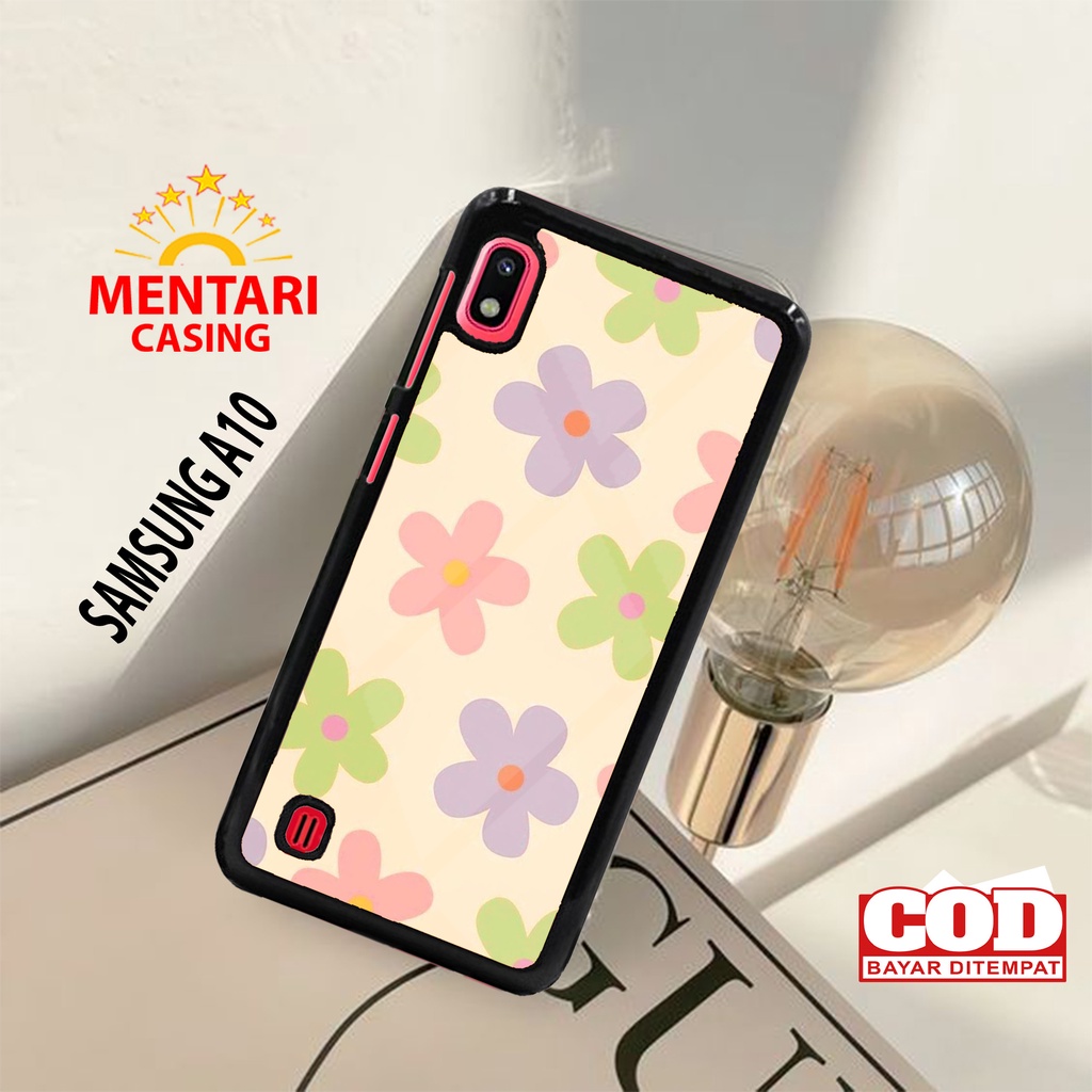 Case SAMSUNG A10S CASING SAMSUNG A10 [FLOWER 02] Mentari casing case hp kondom hp case custom case c