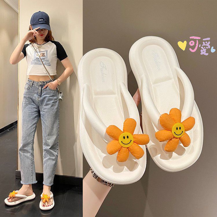 PROMO NGABISIN STOCK !!! Sandal Jelly Eva BUNGA MATAHARI Korean Import Jelly Soft Slipper Anti Slip Elastic Empuk PVC