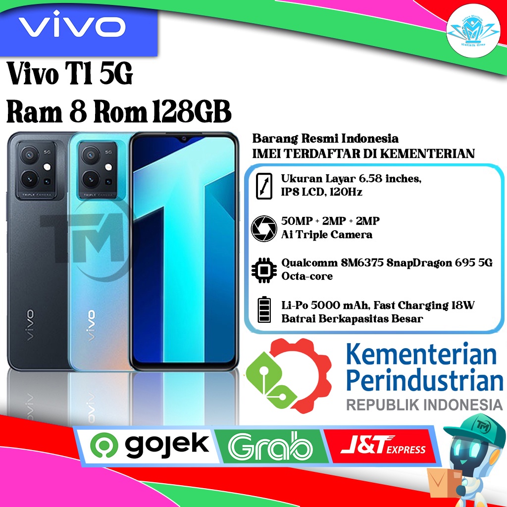 Vivo T1 5G Ram 8 Rom 128GB