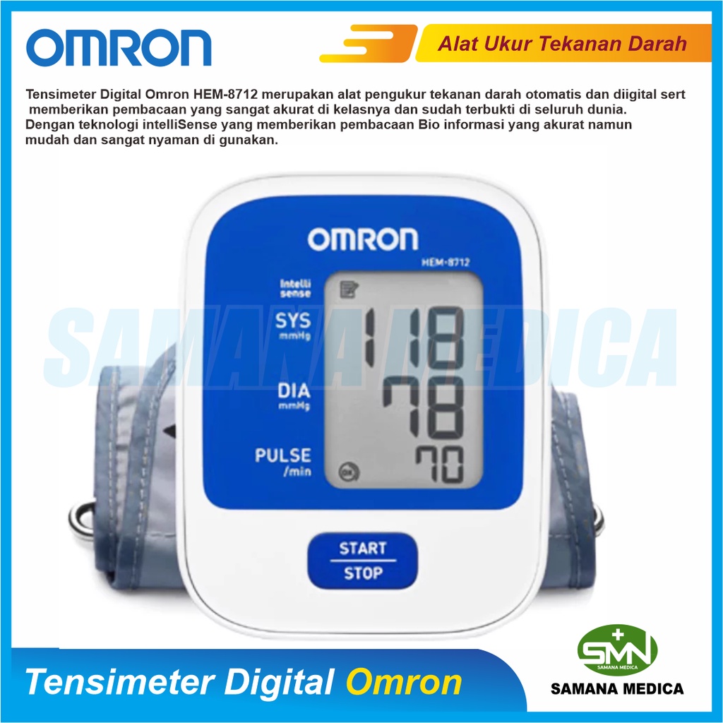 Tensimeter OMRON HEM-8712 Alat Ukur Tekanan Darah Auto Promo Murah