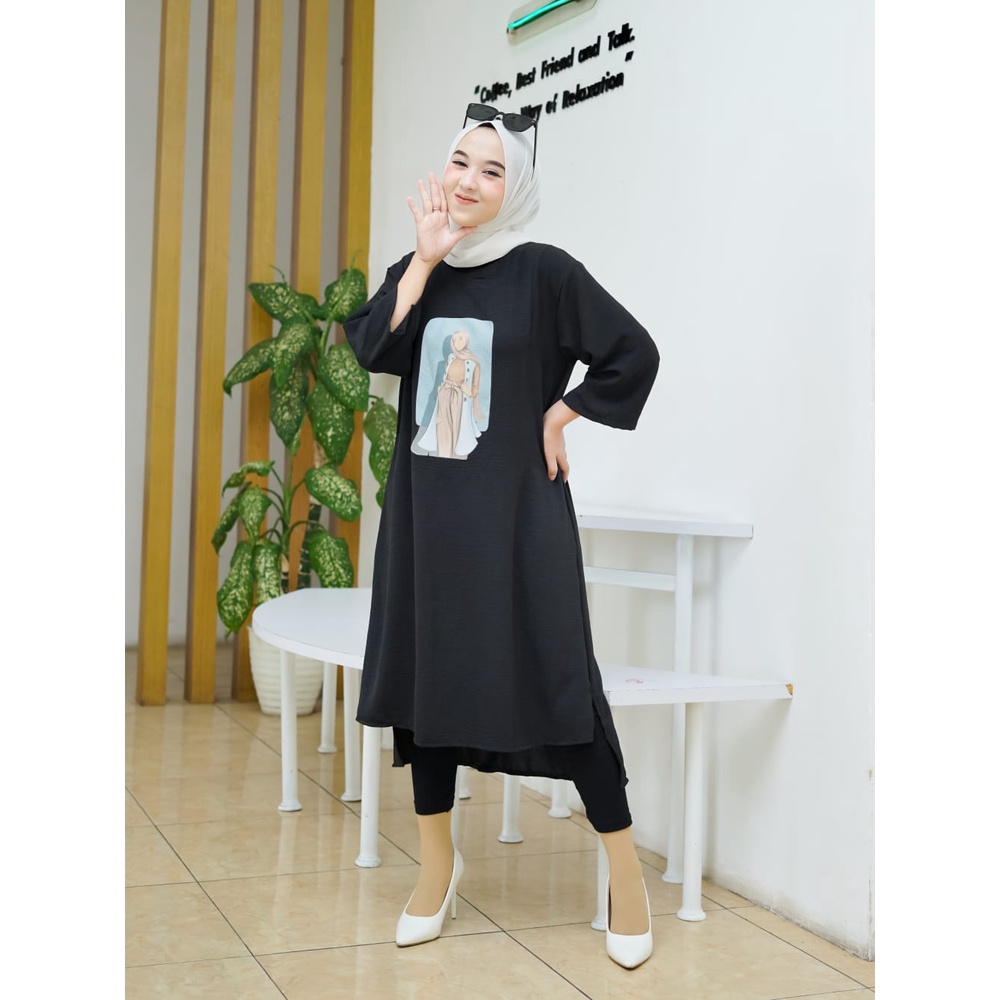 WickyCollection - Long Tunik Terbaru Long Tunik DM3 tunik wanita modern Long tunik import Long tunik kekinian Long tunik kaos Long tunik jumbo