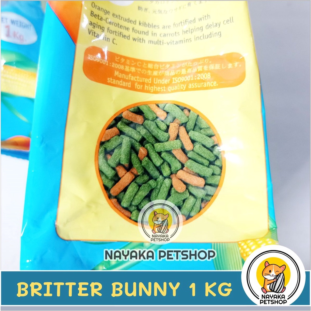 Briter Bunny 1 Kg Pakan Kelinci Makanan Pelet Rabbit Food