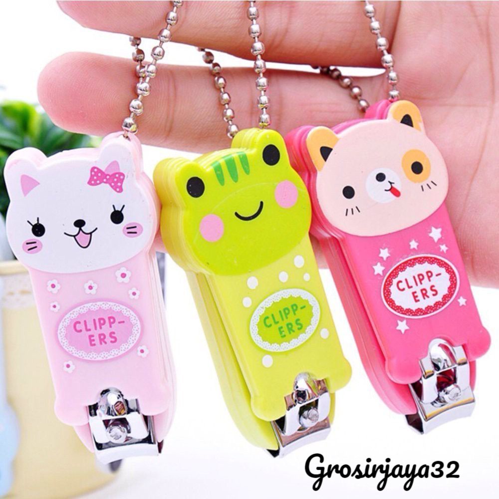 (GROSIRJAYA32) Gunting Kuku Karakter Lucu / Cartoon Nail Clipper Manicure Pedicure GROSIRJAYA32