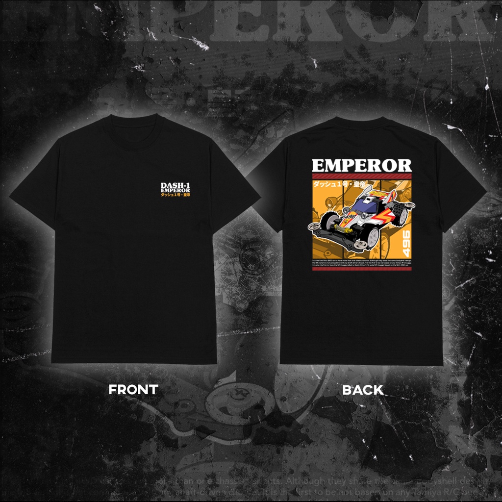 Kaos Anime Manga Dash Yonkuro Emperor Mini 4WD Tamiya Nostalgia