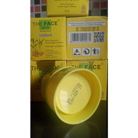 PAKET LENGKAP THE FACE CREAM TEMULAWAK BPOM HALAL ORIGINAL ISI 5 / PAKET CREAM DAY AND NIGHT CREAM T