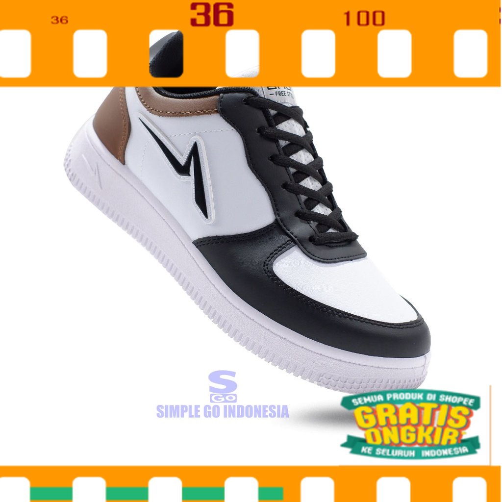 Sepatu pria original sneakers laki-laki cowok dewasa model korean import casual sport bertali brand 