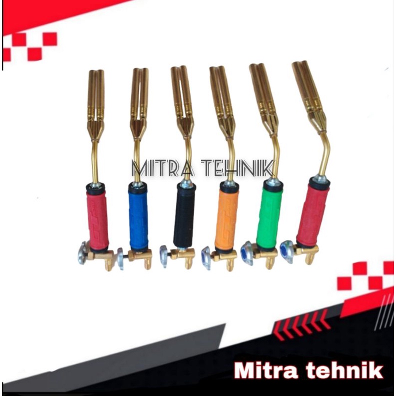 kepala heating torch  2 mata manual kepala gas torch bahan bakar lpg