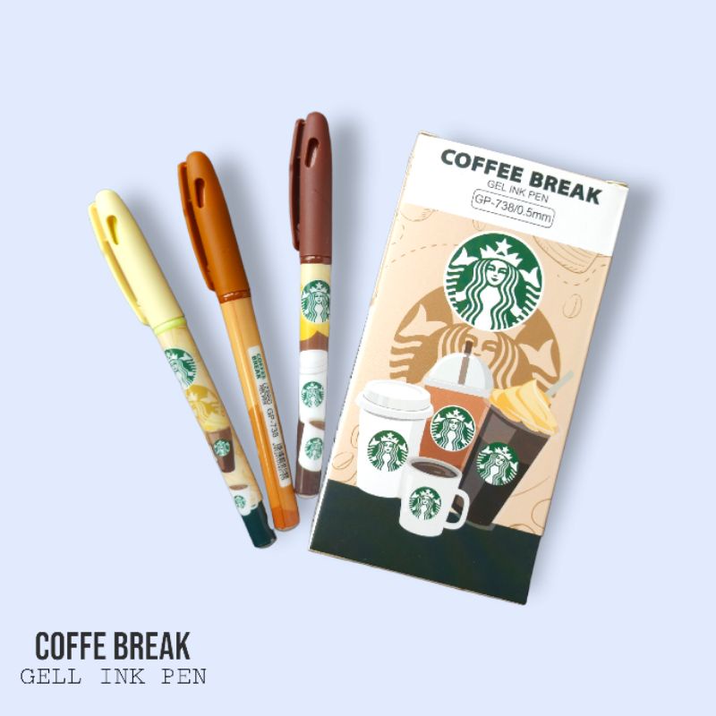 Pulpen Gel Coffee Starbucks 738 / Pulpen Gel Fancy