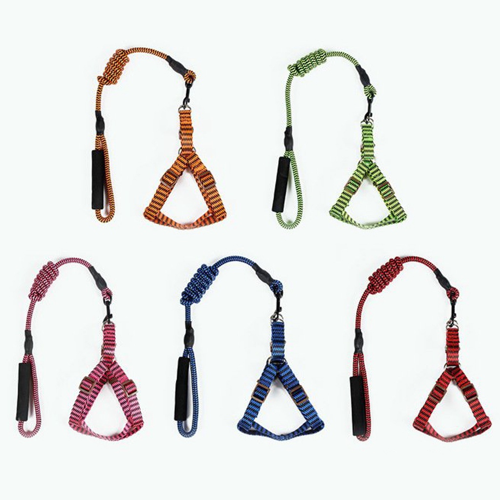 Pet Harness Dog Cat / Tali Tuntun Hewan Anjing Kucing Motif Zig Zag