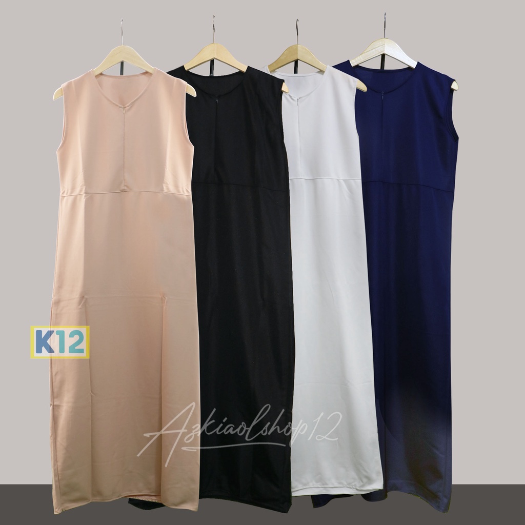 DRESS WANITA INNER SPAN TANPA LENGAN / INNER SPAN BUSUI -  NON BUSUI