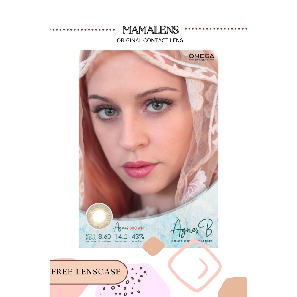 SOFTLENS AGNES B BY OMEGA NORMAL | FREE LENSCASE - MAMALENS