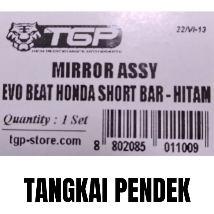 KACA SPION TGP EVO BEAT VARIO 125 BEAT FI SCOOPY KACA CEMBUNG ORIGINAL - TANGKAI PENDEK BAYAR DI TEMPAT