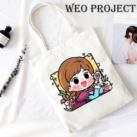 TOTE BAG KANVAS MURAH / TOTE BAG WANITA / TOTE BAG MOTIF DISNEY LUCU