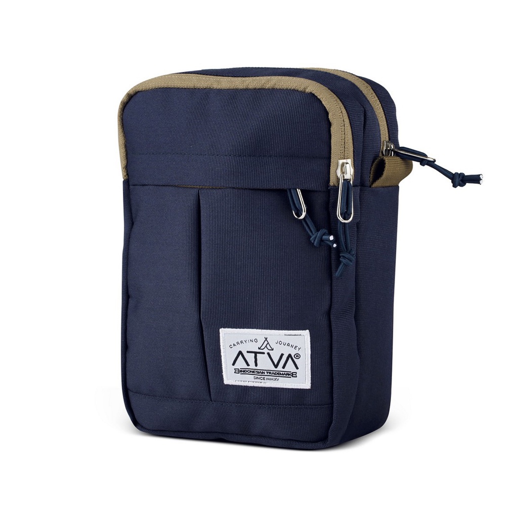 FIT NAVY ORIGINAL x ATVA Tas Selempang Biru Dongker Pria Slingbag Casual Jalan Santai Main Hangout Nongkrong Sling Bag Distro Remaja Dewasa Daily Simple Shoulder Bag Premium Mini Shoulderbag Tas Slempang Outdoor Kecil Bahu Dada Keren Terbaru Kekinian