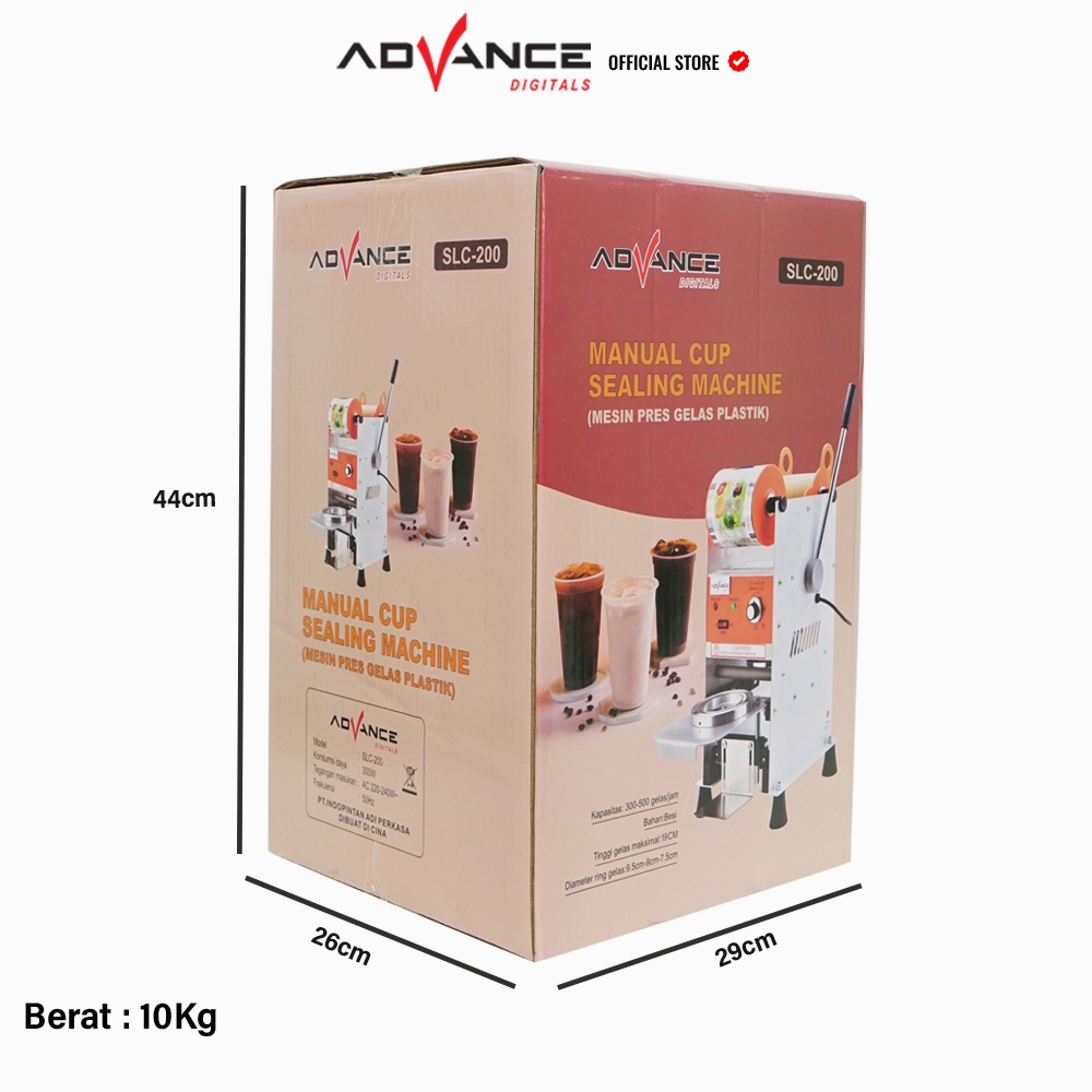 Advance Digitals Sealing Machine Advance SLC-200 Cup Sealer mesin press gelas plastik