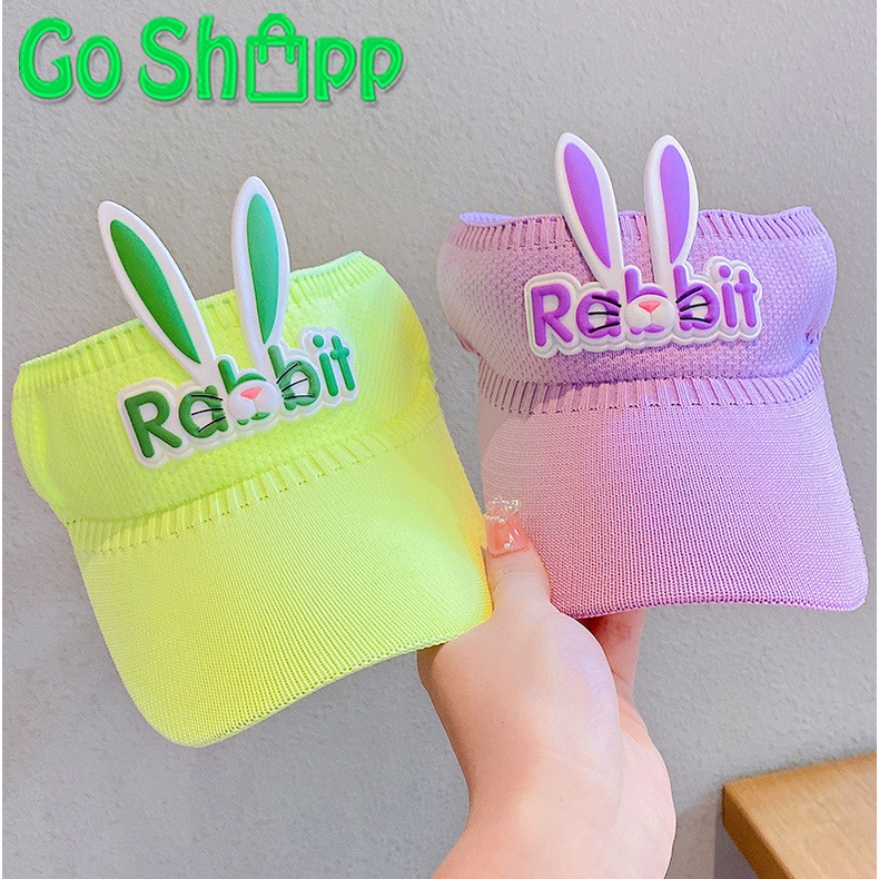 Topi Anak Perempuan Rajut Motif Rabbit Lucu Import Fashion Korea Terbaru - Visor Sport Hat Kekinian CP06