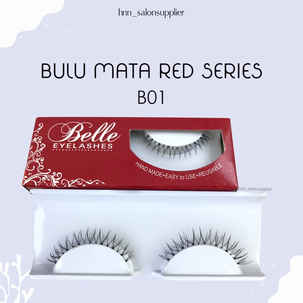 B01 Bulu Mata Bawah Palsu Handmade Fake Eyelash Eye Lashes Lash Artifivial Belle Eyelashes