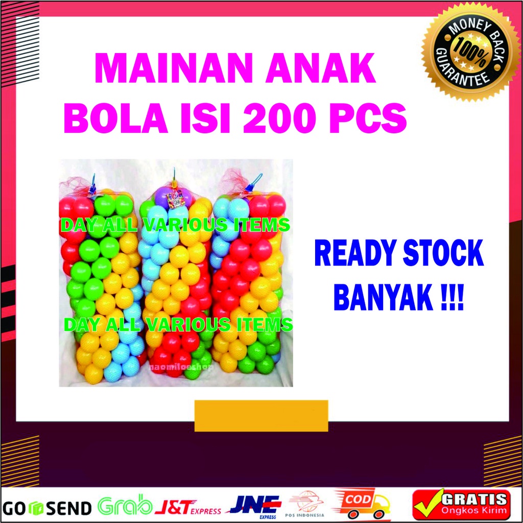 MAINAN ANAK BOLA ISI 200 PCS MURAH