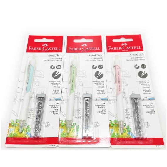

Pensil Mekanik AUTO CLICK Faber Castell 0.5 mm SET