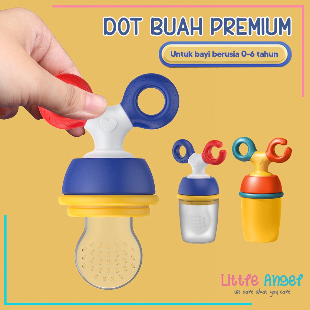 DOT BUAH EMPENG BAYI MPASI Multifungsi Mainan Gigitan Anak Bayi Baby Fruit Feeder Rattle Pacifier Original BPA FREE PREMIUM