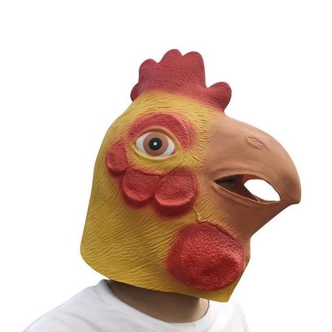 MURAH/ TOPENG AYAM JAGO ROOSTER HEN COCK BURUNG BAHAN LATEX HALLOWEEN ERG846B4DF