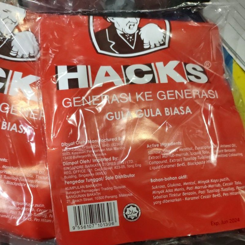 permen hacks malaysia asli cap orangtua isi 30 pcs