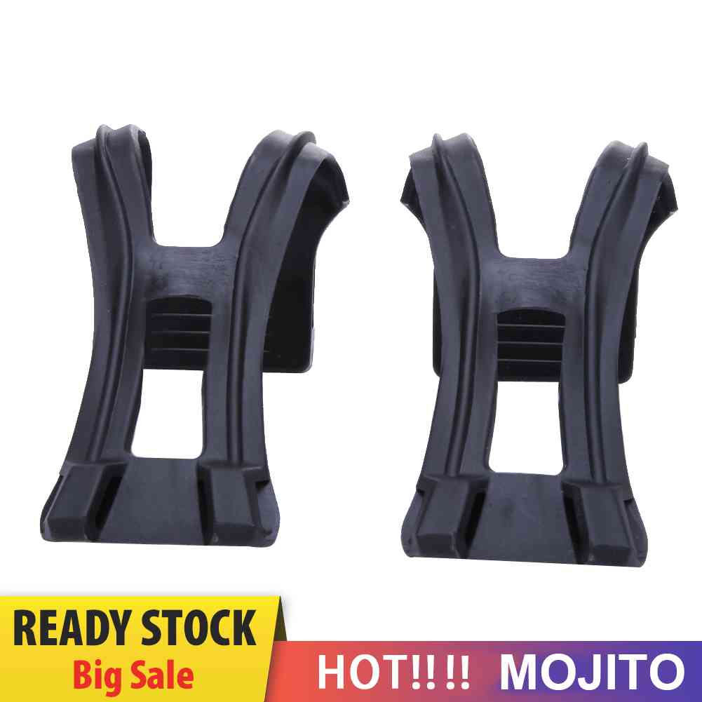 Sepasang Klip Pedal Sepeda Model Setengah Warna Hitam