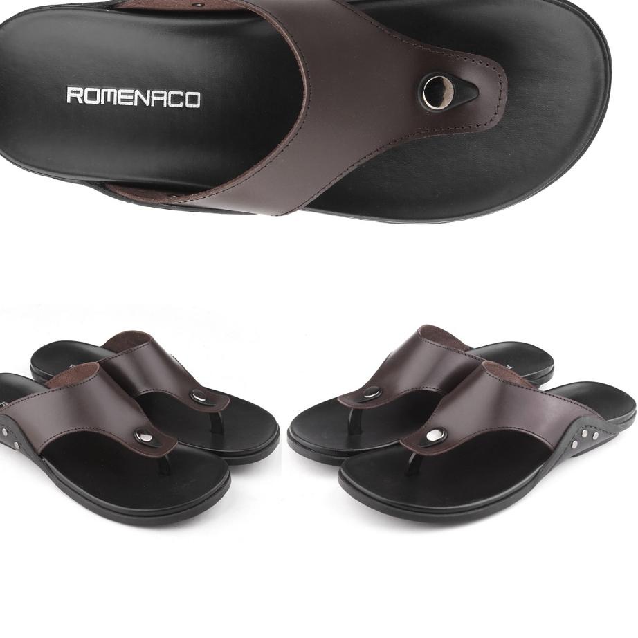 Super Promo Sandal Pria ROMENACO LCL01-02-03-04 BROWN CREAM | BLACK | BLACK TAN ➚ ー