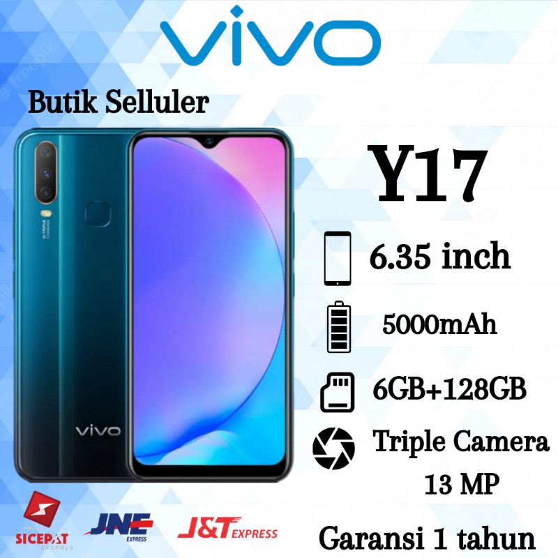 HP VIVO Y17 6GB-128GB FULLSET Android Smartphone