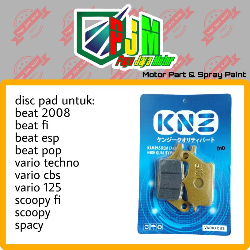 Disc pad kampas kanvas rem cakram depan honda beat discpad dispad disc brake discbrake pirodo