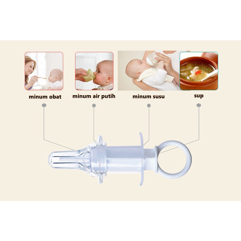 SYRINGE MEDICINE FEEDER - PIPET SUSU DAN OBAT SENDOK OBAT BAYI