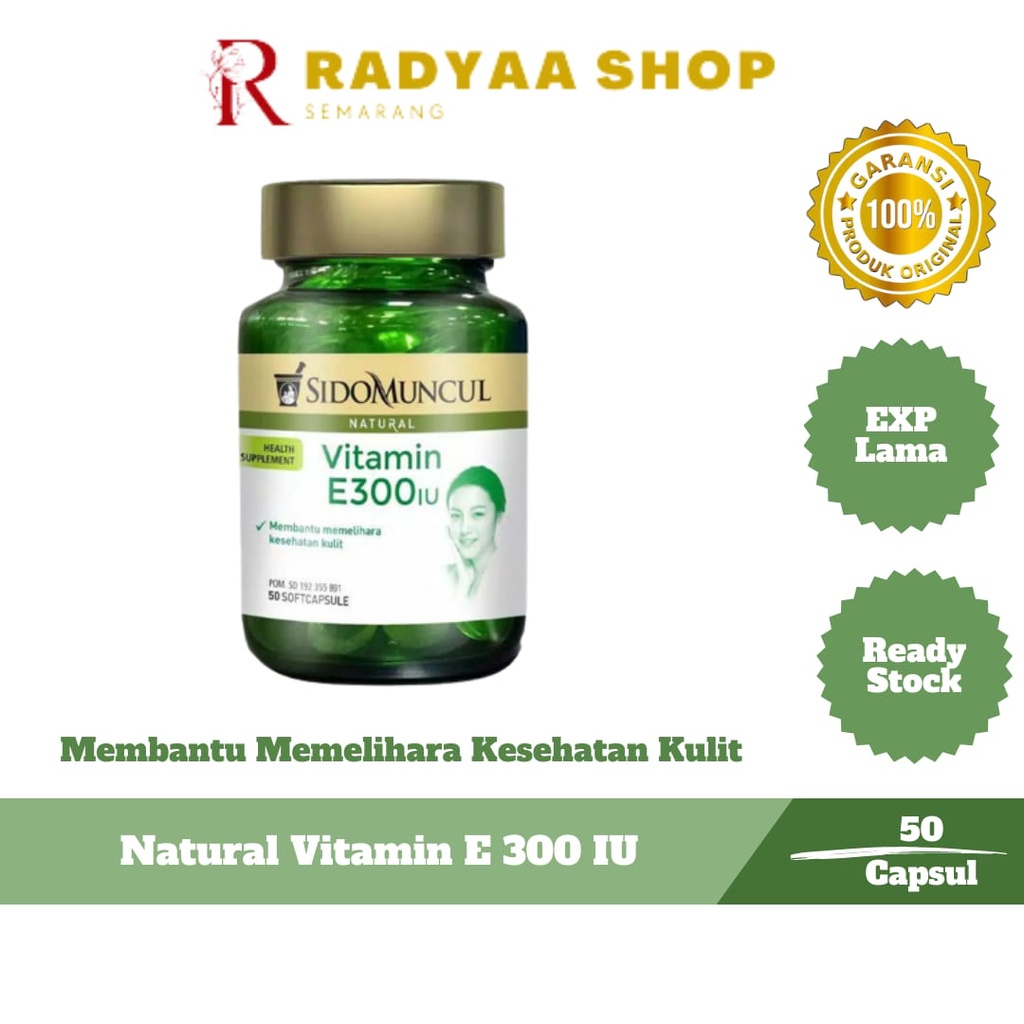 Vitamin E 300 IU Sido Muncul Membantu Memelihara Kesehatan Kulit