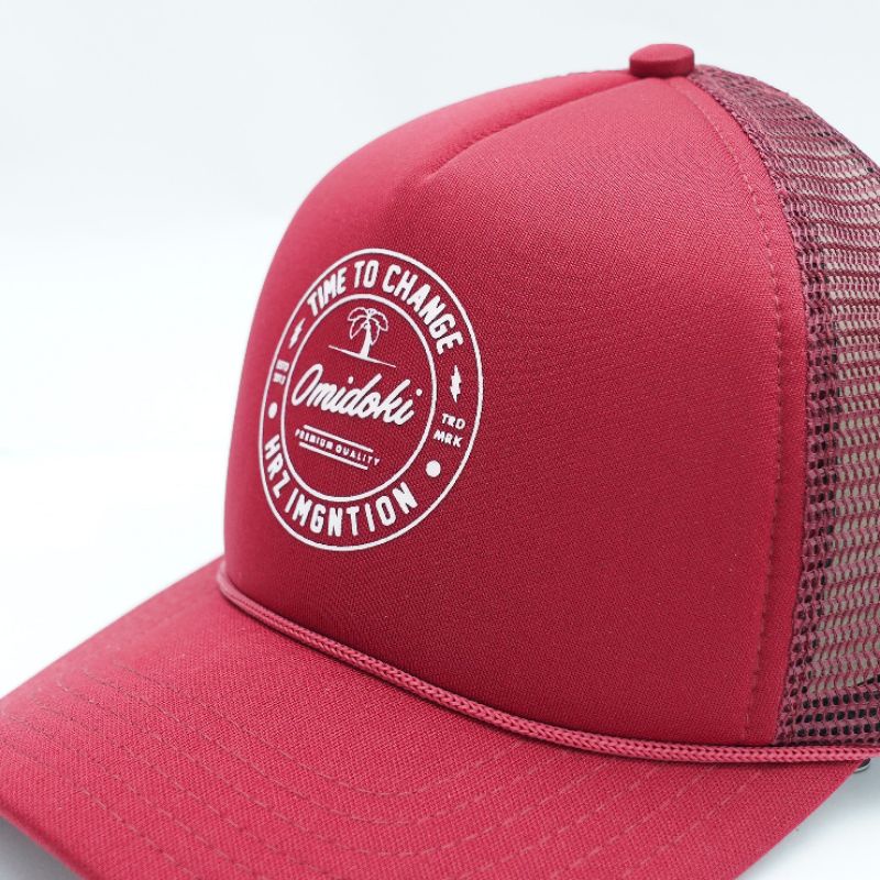 Omidoki Trucker Hat Marun Deksa