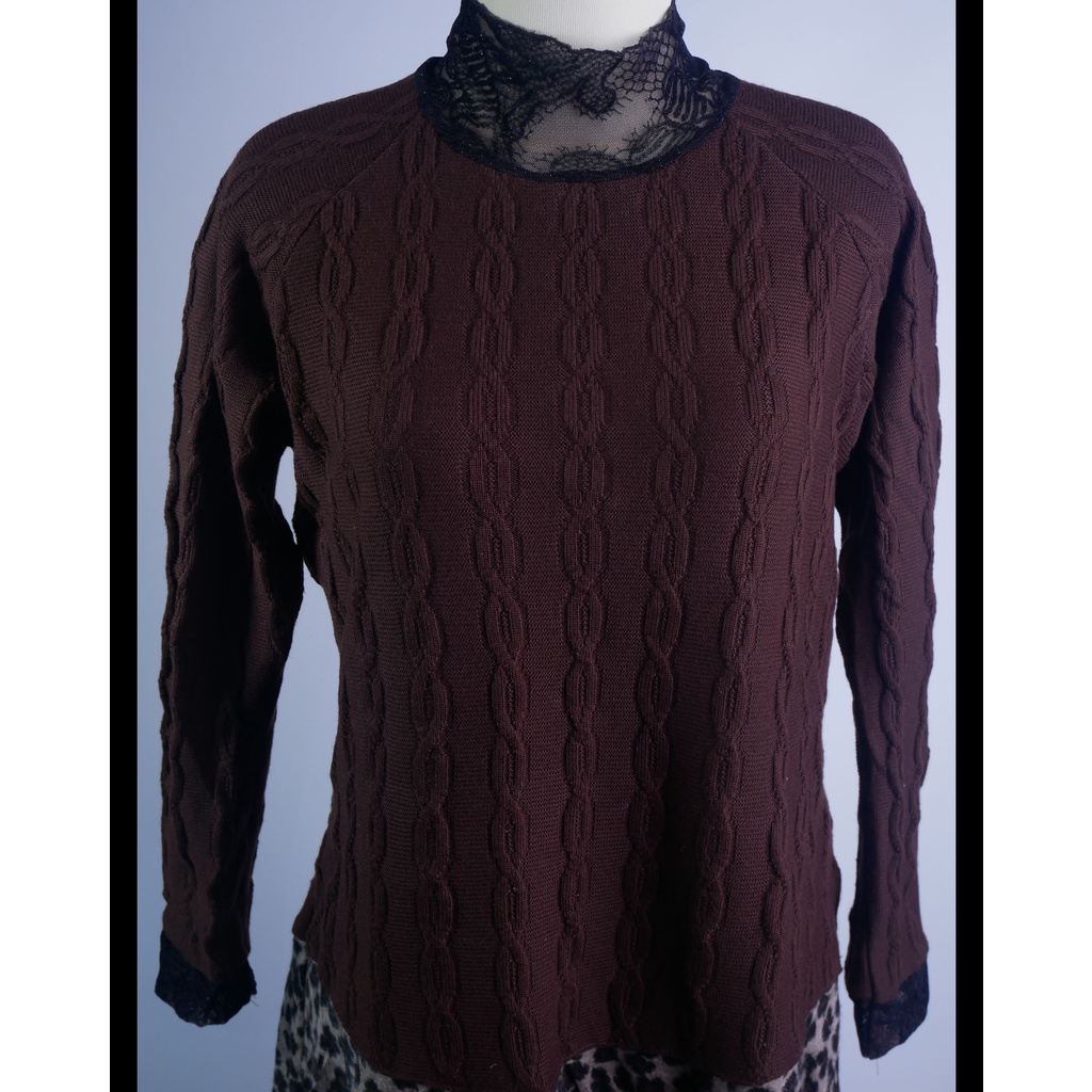 Sweater Rajut Coklat (A3.16) Image 4