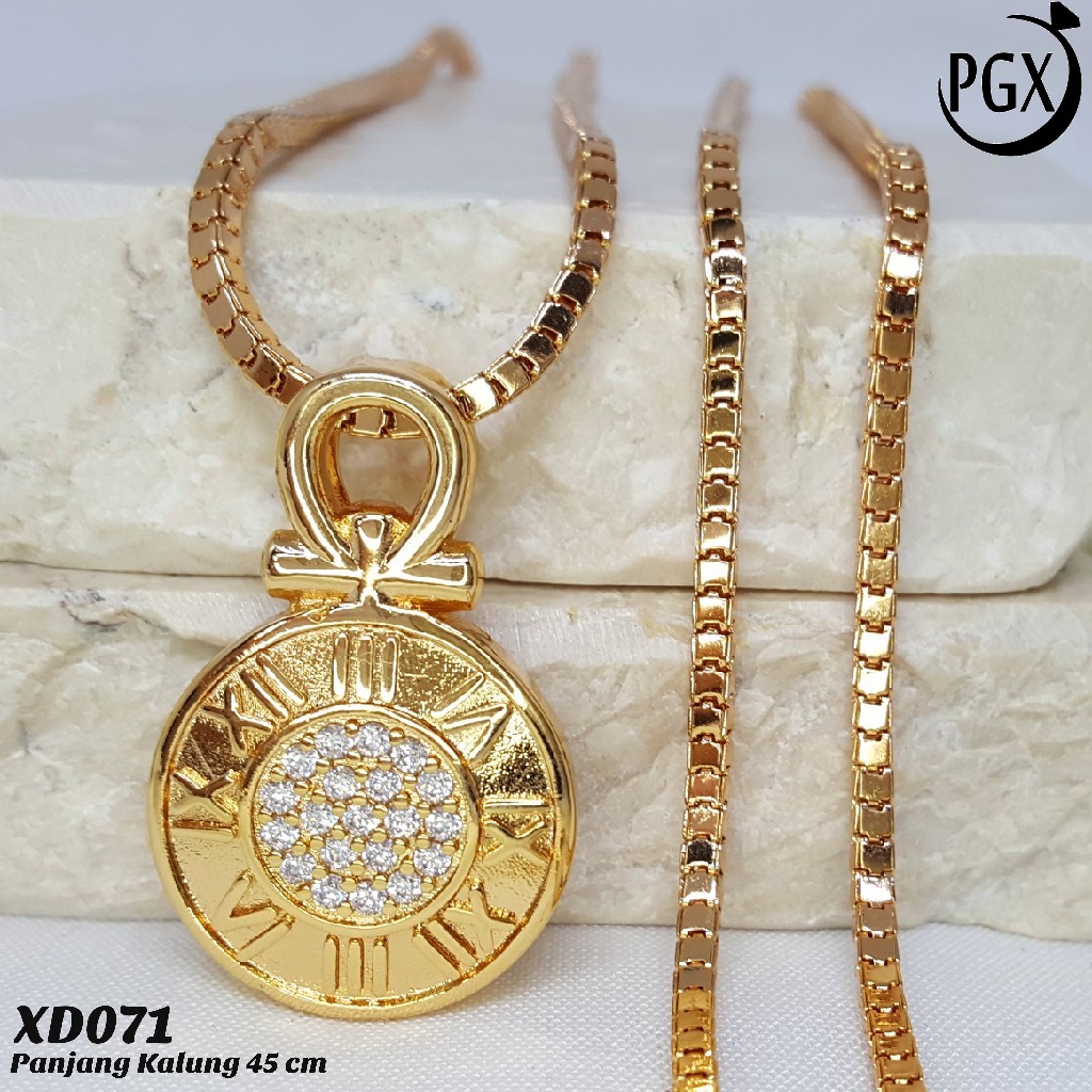 PGX Kalung Wanita Xuping Aksesoris Fashion Perhiasan Lapis Emas Premium - XD071