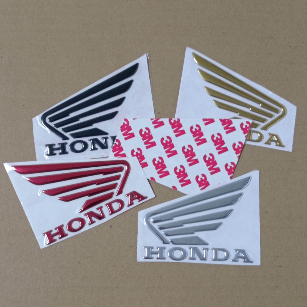 Sepasang Stiker 3D Sayap Honda ( Kiri dan Kanan)