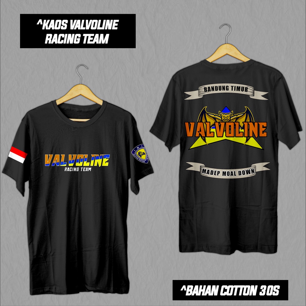 NEW 2022 KAOS BRIGEZ VALVOLINE RACING TEAM BANDUNG TIMUR - Baju BRIGEZ VALVOLINE Terbaru bahan berku