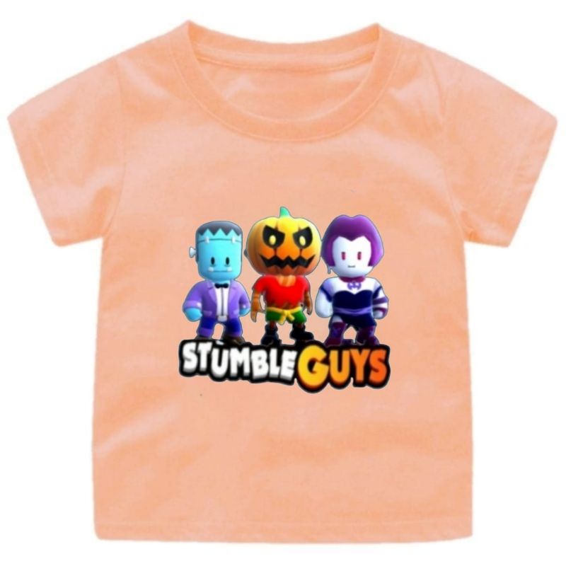 BAJU KAOS ANAK STUMBLE GUYS HALLOWEN UNISEX 1-12 TAHUN UKURAN S,M,L,XL,XXL,XXXL